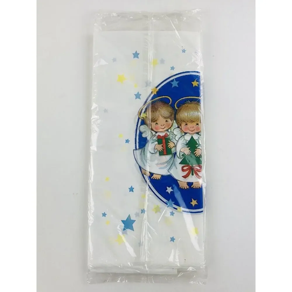Designware Plastic Tablecover Christmas Angles Halo Leak Proof New Satin finish